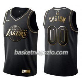 Canotte Uomo Los Angeles Lakers Personalizzate Nike Nero Golden Edition Swingman